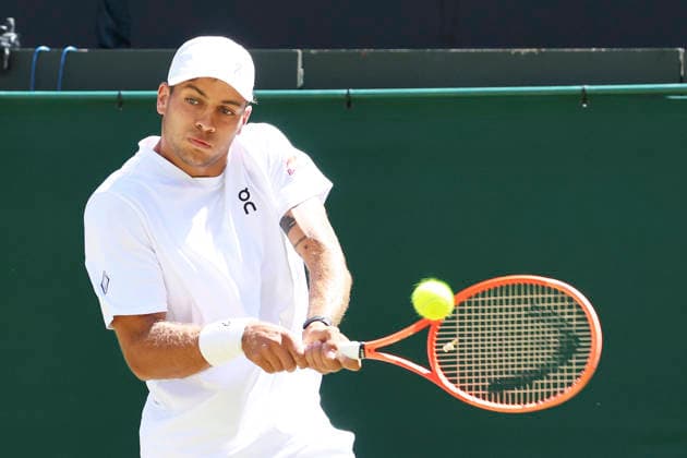 TENNIS - Wimbledon 2026 LONDON,ENGLAND,06.JUL.26 - TENNIS - ATP, Tennis Herren World Tour, Wimbledon, Grand Slam. Image shows Flavio Cobolli (ITA).  GEPAxpictures xAlanxGrieves