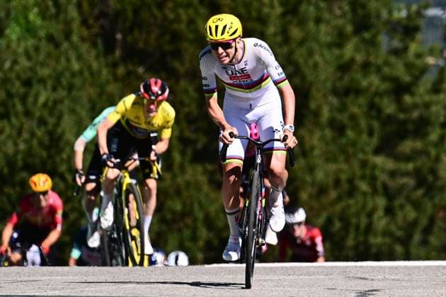 Tour de France 2026 Stage 3 LES ANGLES, FRANCE - JULY 06 : Pogacar Tadej (SLO) of UAE Team Emirates - XRG wins during stage 3 of the 113rd edition of Tour de France an UCI World Tour 2.UWT cycling road race stage for Men Elite of 196 km with start in Granollers and finish in Les Angles on July 6, 2026 in Les Angles, France, 06 07 2026 Les Angles France  Copyright: xPeterxDexVoechtx