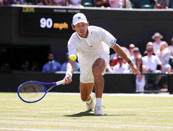 Flavio Cobolli (ITA), Herren Einzel, Men s Singles, Alex De Minaur (AUS) Tennis - Wimbledon 2026 - Grand Slam ITF ATP, Tennis Herren WTA, Tennis Damen - AELTC - London - - Great Britain - 6 July 2026. *** Flavio Cobolli (ITA), Men s Singles, Alex De Minaur (AUS), Tennis, Wimbledon 2026, Grand Slam, ITF, ATP, WTA, AELTC, London, Great Britain, July 6, 2026 Copyright: xJuergenxHasenkopfx