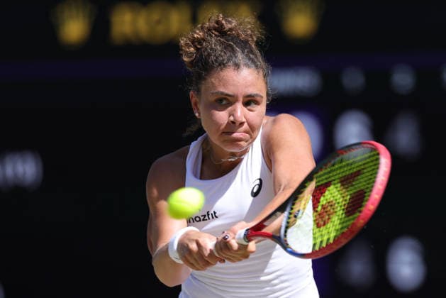 Jasmine Paolini, ITA, during fourth round of 2026 All England Lawn Tennis Championships at Wimbledon, womens singles, London, 06 07 2026; - *** Jasmine Paolini (ITA) during the fourth round of the 2026 All England Lawn Tennis Championships at Wimbledon, women s singles, London, July 6, 2026 