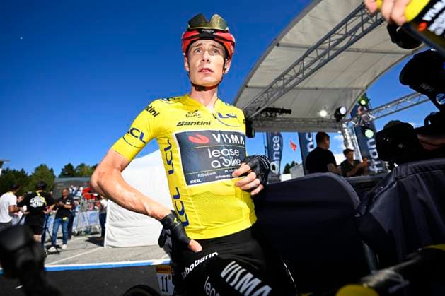Tour de France 2026 Stage 3 LES ANGLES, FRANCE - JULY 06 : Vingegaard Jonas (DEN) of Team Visma Lease a Bike during stage 3 of the 113rd edition of Tour de France an UCI World Tour 2.UWT cycling road race stage for Men Elite of 196 km with start in Granollers and finish in Les Angles on July 6, 2026 in Les Angles, France, 06 07 2026 Les Angles France  Copyright: xTomasxSiskx