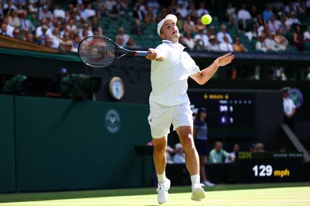 Arthur Fery during his round of 16 match Wimbledon Tennis Championships, Day 8, The All England Lawn Tennis and Croquet Club, London, UK - 06 Jul 2026London The All England Lawn Tennis and United Kingdom  Copyright: xKieranxMcManus Shutterstockx 16978024ev