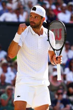 Grigor Dimitrov during his fourth round match Wimbledon Tennis Championships, Day 8, The All England Lawn Tennis and Croquet Club, London, UK - 06 Jul 2026London The All England Lawn Tennis and United Kingdom  Copyright: xJamesxMarsh Shutterstockx 16978026et