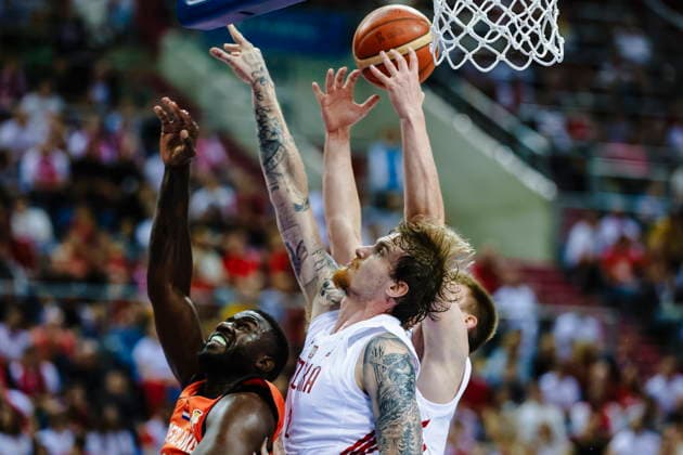 !!! POLAND ONLY !!! Krakow 06.07.2026 KOSZYKOWKA KOSZKADRA REPREZENTACJA POLSKI MECZ POLSKA - HOLANDIA ELIMINACJE MISTRZOSTW SWIATA 2027 - - - MEN BASKETBALL POLISH national team, Nationalteam WORLD CUP SERIES QUALIFIERS GAME POLAND - THE NETHERLANDS NZ Nathan Niayingwanda , Aleksander Balcerowski , FOT. WOJCIECH FIGURSKI 058SPORT.PL NEWSPIX.PL --- newspix.pl EL ELIMINACJE DO MS MISTRZOSTW SWIATA FIBA W KOSZYKOWCE MEZCZYZN KOSZYKOWKA KATAR 2027  FOT. WOJCIECH FIGURSKI 058SPORT.PL