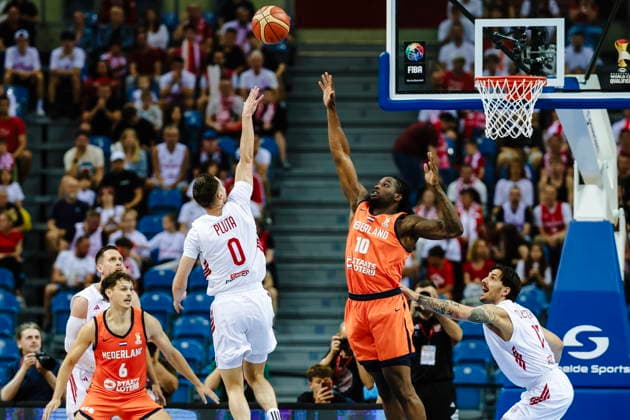!!! POLAND ONLY !!! Krakow 06.07.2026 KOSZYKOWKA KOSZKADRA REPREZENTACJA POLSKI MECZ POLSKA - HOLANDIA ELIMINACJE MISTRZOSTW SWIATA 2027 - - - MEN BASKETBALL POLISH national team, Nationalteam WORLD CUP SERIES QUALIFIERS GAME POLAND - THE NETHERLANDS NZ Andrzej Pluta , Emmanuel Ugbo , FOT. WOJCIECH FIGURSKI 058SPORT.PL NEWSPIX.PL --- newspix.pl EL ELIMINACJE DO MS MISTRZOSTW SWIATA FIBA W KOSZYKOWCE MEZCZYZN KOSZYKOWKA KATAR 2027  FOT. WOJCIECH FIGURSKI 058SPORT.PL