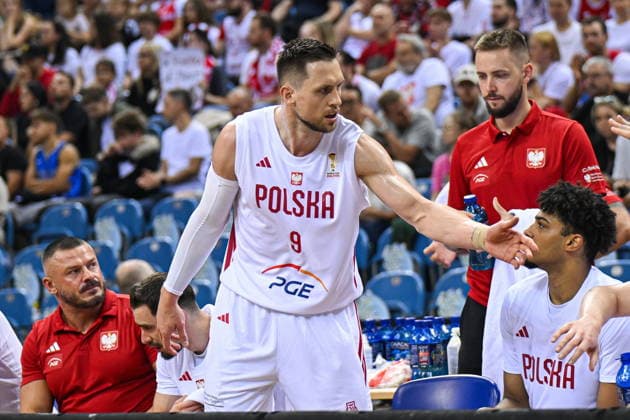 Krakow 06.07.2026. Basketball 2027 FIBA Basketball World Cup Qualifiers First Round: Poland vs. The Netherlands --- Koszykowka Eliminacje Mistrzostw Swiata FIBA 2027 - pierwsza runda: Polska - Holandia. Persons shown: Mateusz Ponitka Fot. Antoni Dec Arena Akcji NEWSPIX.PL --- newspix.pl 