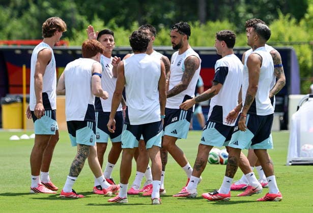 FIFA World Cup, WM, Weltmeisterschaft, Fussball 2026 - Argentina training session Argentina™s national soccer player attend a training session in Kennesaw, Georgia, USA, 06 July 2026. Argentina will face Egypt on 07 July in a FIFA World Cup 2026 round of 16 match. KENNESAW United States  Copyright: xRONALDxWITTEKx