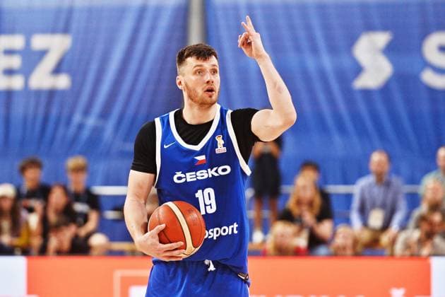 Ondrej Sehnal (Czechia) gestures during men s Basketball World Cup 2027 group H qualifier: Czechia vs Estonia, in Brno, Czech Republic, on July 6, 2026. (CTKxPhoto PatrikxUhlir) CTKPhotoP2026070607017  CTKPhotoP2026070607017
