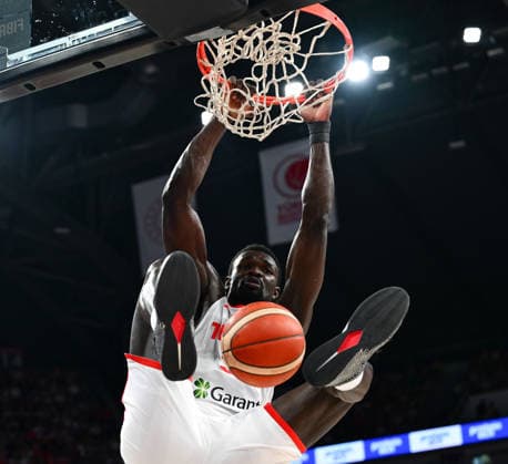 Turkiye v Switzerland - 2027 World Cup European Qualifiers ISTANBUL, TURKIYE - JULY 6: Adem Bona (30) of Turkiye in action during the first round of the 2027 World Cup European Qualifiers Group C final basketball match between Turkiye and Switzerland at Sinan Erdem Dome in Istanbul, Turkiye on July 6, 2026. Elif Ozturk Anadolu Istanbul Turkey. Editorial use only. Please get in touch for any other usage.  Copyright: x2026xAnadoluxElifxOzturkx