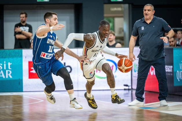Basketball Bamberg 06.07.2026.2026 FIBA World Cup Qualifier Qualifikation zur Weltmeisterschaft 2027 Deutschland (GER) - Zypern (CYP) Dennis Schröder Schroeder (Deutschland, No.17) Schröder Schroder *** Basketball Bamberg July 6, 2026 2026 FIBA World Cup Qualifier Qualification for the 2027 World Cup Germany GER Cyprus CYP Dennis Schröder Schroeder Germany, No. 17 Schröder Schroder