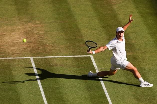 Arthur Fery during his round of 16 match Wimbledon Tennis Championships, Day 8, The All England Lawn Tennis and Croquet Club, London, UK - 06 Jul 2026London The All England Lawn Tennis and United Kingdom  Copyright: xEllaxLing Shutterstockx 16978025ca