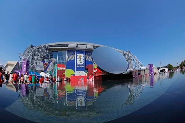 July 6, 2026, Arlington, Texas, United States: Dallas Stadium ahead of the match the match between Portugal and Spain for the round of 16 the FIFA World Cup, WM, Weltmeisterschaft, Fussball 2026, at Dallas Stadium (AT&T Stadium), in Arlington, Dallas, United States on July 06, 2026. Photo: DiaEsportivo Arlington United States - ZUMAh208 20260706_zsp_h208_005 Copyright: xHeulerxAndreyx