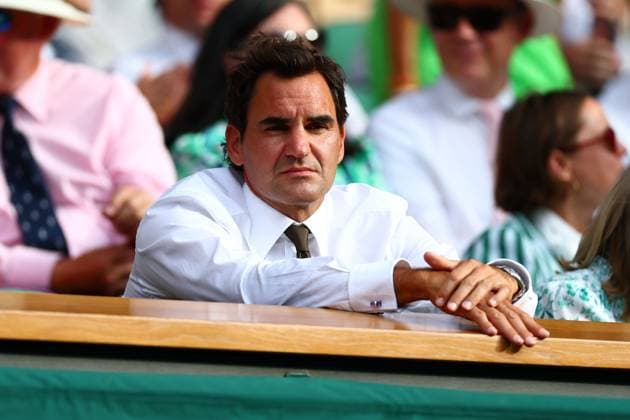 Roger Federer in the Royal Box on Centre Court Wimbledon Tennis Championships, Day 8, The All England Lawn Tennis and Croquet Club, London, UK - 06 Jul 2026London The All England Lawn Tennis and United Kingdom  Copyright: xJamesxMarsh Shutterstockx 16978026gn