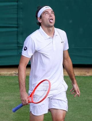 Taylor Fritz during his round of 16 match Wimbledon Tennis Championships, Day 8, The All England Lawn Tennis and Croquet Club, London, UK - 06 Jul 2026London The All England Lawn Tennis and United Kingdom  Copyright: xKieranxMcManus Shutterstockx 16978024gc