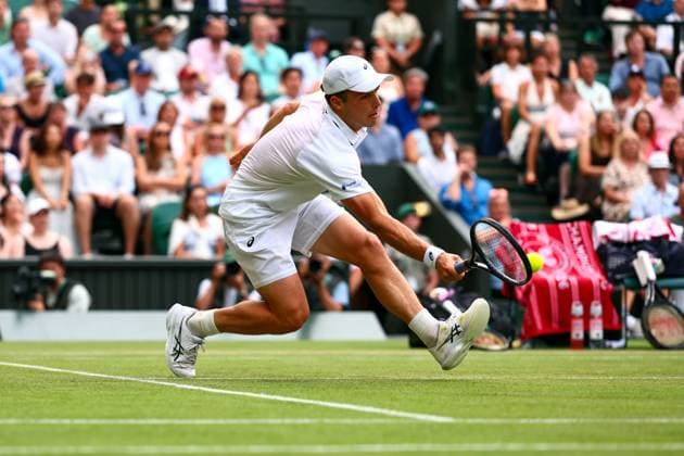 Arthur Fery during his fourth round match Wimbledon Tennis Championships, Day 8, The All England Lawn Tennis and Croquet Club, London, UK - 06 Jul 2026London The All England Lawn Tennis and United Kingdom  Copyright: xJamesxMarsh Shutterstockx 16978026hk