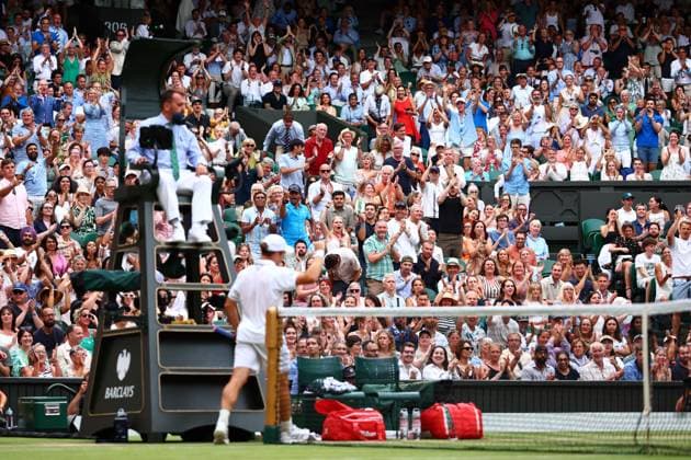 Arthur Fery celebrates with the crowd during his fourth round match Wimbledon Tennis Championships, Day 8, The All England Lawn Tennis and Croquet Club, London, UK - 06 Jul 2026London The All England Lawn Tennis and United Kingdom  Copyright: xJamesxMarsh Shutterstockx 16978026hm