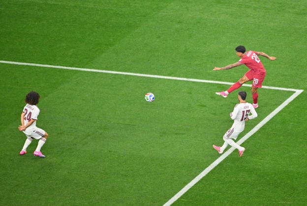 FIFA World Cup, WM, Weltmeisterschaft, Fussball 2026 - Round of 16 - Portugal vs Spain Joao Cancelo of Portugal takes a shot on goal during the FIFA World Cup 2026 Round of 16 match Portugal against Spain, in Dallas, USA, 06 July 2026. DALLAS United States  Copyright: xSAMxWASSONx