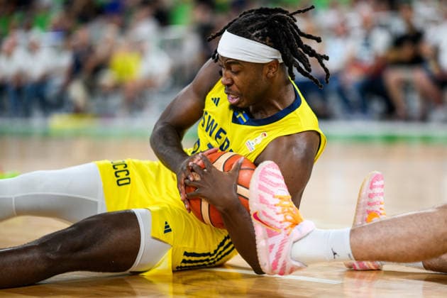 260706 Zaba Bangala of Sweden during the FIBA World Cup Qualifier game between Slovenia and Sweden on July 6, 2026 in Ljubljana. Photo: Martin Metelko BILDBYRAN kod 0032 basket basketball vm-kval kval fiba world cup qualifiers slovenien sverige slovenia sweden bbeng *** July 6, 2026: Zaba Bangala of Sweden during the FIBA World Cup Qualifier game between Slovenia and Sweden on July 6, 2026 in Ljubljana. Photo by Martin Metelko. BILDBYRAN code 0032 basketball FIBA World Cup qualifiers Slovenia Sweden bbeng  Copyright: MARTINxMETELKO BB260706ZS023