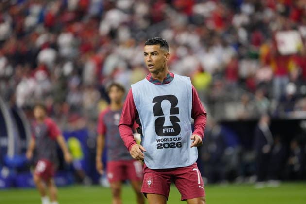 Portugal v Spain - FIFA World Cup, WM, Weltmeisterschaft, Fussball 2026 - Round of 16 TEXAS, USA - JULY 6: Cristiano Ronaldo of Portugal warms up prior the FIFA World Cup 2026 Round of 16 match between Portugal and Spain at Dallas Stadium in Arlington, Texas, United States on July 6, 2026. Jose Hernandez Anadolu Texas United States. Editorial use only. Please get in touch for any other usage.  Copyright: x2026xAnadoluxJosexHernandezx