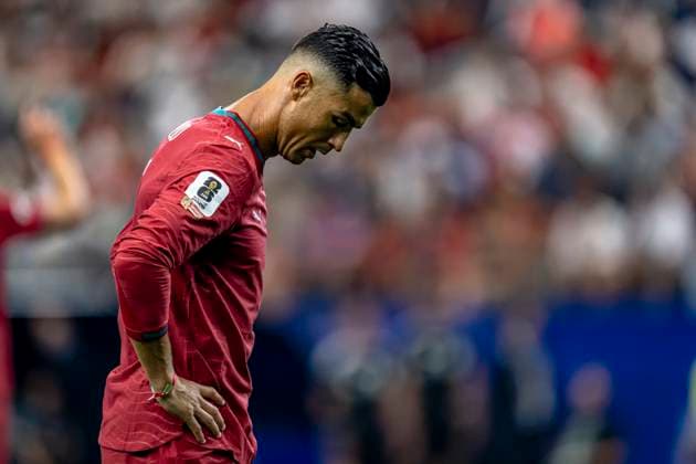 DALLAS - Cristiano Ronaldo of Portugal during the 2026 World Cup match between Portugal and Spain at Dallas Stadium on July 6, 2026, in Dallas, United States. (Photo by Stefan Koops EYE4IMAGES DeFodi Images) - *** DALLAS Cristiano Ronaldo of Portugal during the 2026 World Cup match between Portugal and Spain at Dallas Stadium on July 6, 2026, in Dallas, United States. Photo by Stefan Koops, EYE4IMAGES, DeFodi Images
