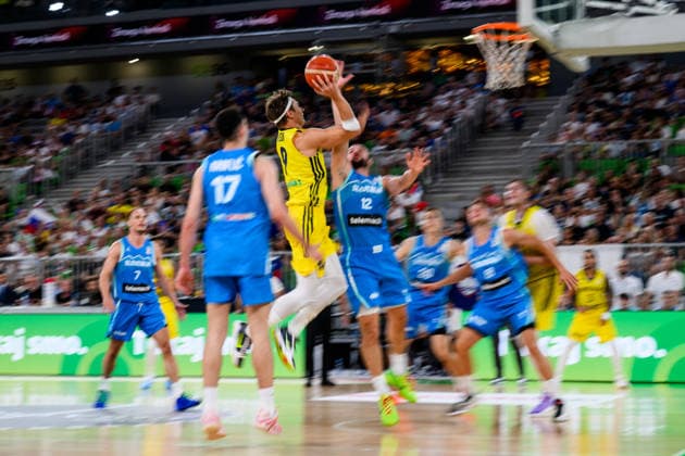 260706 Pelle Larsson of Sweden during the FIBA World Cup Qualifier game between Slovenia and Sweden on July 6, 2026 in Ljubljana. Photo: Martin Metelko BILDBYRAN kod 0032 basket basketball vm-kval kval fiba world cup qualifiers slovenien sverige slovenia sweden bbeng *** July 6, 2026: Pelle Larsson of Sweden during the FIBA World Cup Qualifier game between Slovenia and Sweden on July 6, 2026 in Ljubljana. Photo by Martin Metelko. BILDBYRAN code 0032 basketball FIBA World Cup qualifiers Slovenia Sweden bbeng  Copyright: MARTINxMETELKO BB260706ZA043
