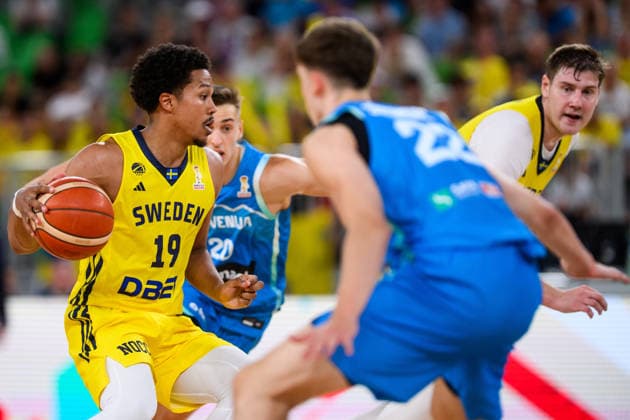 260706 Melwin Pantzar of Sweden during the FIBA World Cup Qualifier game between Slovenia and Sweden on July 6, 2026 in Ljubljana. Photo: Martin Metelko BILDBYRAN kod 0032 basket basketball vm-kval kval fiba world cup qualifiers slovenien sverige slovenia sweden bbeng *** July 6, 2026: Melwin Pantzar of Sweden during the FIBA World Cup Qualifier game between Slovenia and Sweden on July 6, 2026 in Ljubljana. Photo by Martin Metelko. BILDBYRAN code 0032 basketball FIBA World Cup qualifiers Slovenia Sweden bbeng  Copyright: MARTINxMETELKO BB260706ZL036