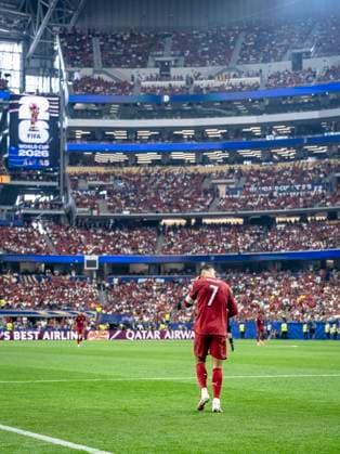 DALLAS - Cristiano Ronaldo of Portugal during the 2026 World Cup match between Portugal and Spain at Dallas Stadium on July 6, 2026, in Dallas, United States. (Photo by Stefan Koops EYE4IMAGES DeFodi Images) - *** DALLAS Cristiano Ronaldo of Portugal during the 2026 World Cup match between Portugal and Spain at Dallas Stadium on July 6, 2026, in Dallas, United States. Photo by Stefan Koops, EYE4IMAGES, DeFodi Images