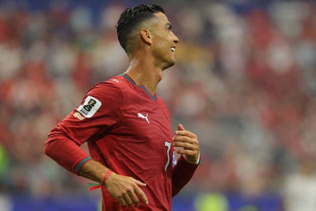 FIFA World Cup, WM, Weltmeisterschaft, Fussball 2026 - Round of 16 - Portugal vs Spain Cristiano Ronaldo of Portugal reacts during the FIFA World Cup 2026 Round of 16 match Portugal against Spain, in Dallas, USA, 06 July 2026. DALLAS United States  Copyright: xCHRISTOPHERxNEUNDORFx