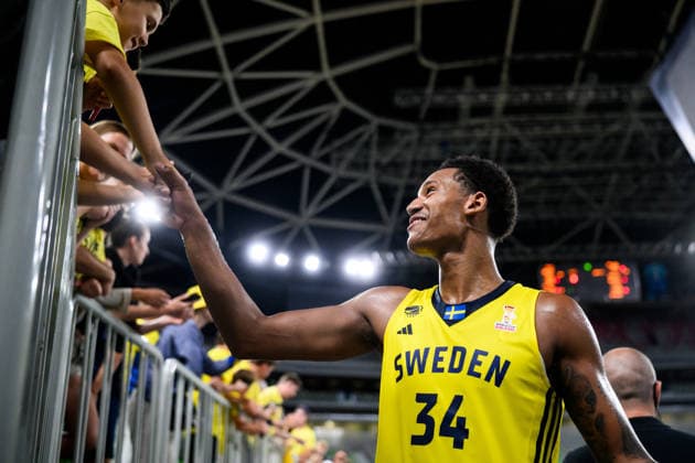 260706 Bobi Klintman of Sweden after the FIBA World Cup Qualifier game between Slovenia and Sweden on July 6, 2026 in Ljubljana. Photo: Martin Metelko BILDBYRAN kod 0032 basket basketball vm-kval kval fiba world cup qualifiers slovenien sverige slovenia sweden bbeng *** July 6, 2026: Bobi Klintman of Sweden after the FIBA World Cup Qualifier game between Slovenia and Sweden on July 6, 2026 in Ljubljana. Photo by Martin Metelko. BILDBYRAN code 0032 basketball FIBA World Cup qualifiers Slovenia Sweden bbeng  Copyright: MARTINxMETELKO BB260706ZT052