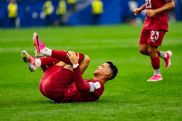 Cristiano Ronaldo seen during FIFA World Cup, WM, Weltmeisterschaft, Fussball 2026 game between national teams of Portugal and Spain (Edmund Wong Ball Raw Images) Arlington Dallas Stadium USA Copyright: xEdmundxWongx edmundwong_portugal_spain_2526_1-43