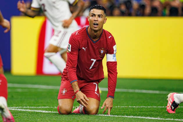 Cristiano Ronaldo seen during FIFA World Cup, WM, Weltmeisterschaft, Fussball 2026 game between national teams of Portugal and Spain (Grzegorz Wajda Ball Raw Images) Arlington Dallas Stadium USA Copyright: xGrzegorzxWajdax grzegorzwajda_portugal_spain_2526_2-18