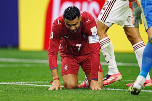 Cristiano Ronaldo seen during FIFA World Cup, WM, Weltmeisterschaft, Fussball 2026 game between national teams of Portugal and Spain (Grzegorz Wajda Ball Raw Images) Arlington Dallas Stadium USA Copyright: xGrzegorzxWajdax grzegorzwajda_portugal_spain_2526_2-20