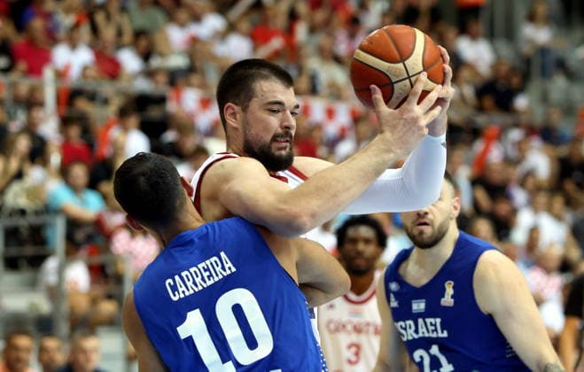 Croatia, Osijek, 060726. City Garden Hall. Match of the 6th round of the first round of qualification for the 2027 Basketball World Cup Croatia - Israel. In the photo: Ivica Zubac. Photo: Marin Franov CROPIX Copyright: xxMarinxFranovx hrvatska_izrael49-060726