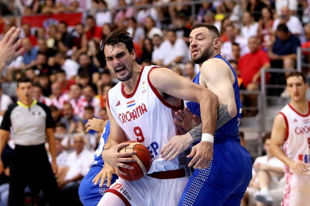 Croatia, Osijek, 060726. City Garden Hall. Match of the 6th round of the first round of qualification for the 2027 Basketball World Cup Croatia - Israel. In the photo: Dario Saric. Photo: Marin Franov CROPIX Copyright: xxMarinxFranovx hrvatska_izrael74-060726