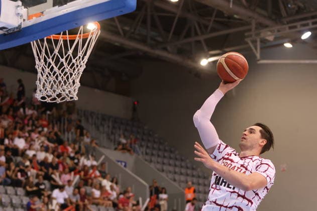 Croatia, Osijek, 060726. City Garden Hall. Match of the 6th round of the first round of qualification for the 2027 Basketball World Cup Croatia - Israel. In the photo: Mario Hezonja. Photo: Marin Franov CROPIX Copyright: xxMarinxFranovx hrvatska_izrael8-060726