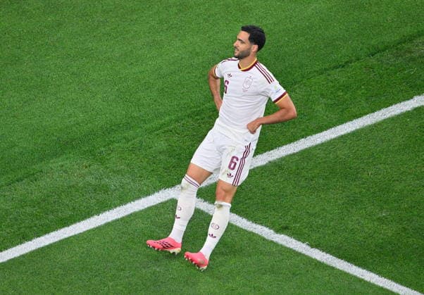 FIFA World Cup, WM, Weltmeisterschaft, Fussball 2026 - Round of 16 - Portugal vs Spain Mikel Merino of Spain celebrates scoring the 1-0 during the FIFA World Cup 2026 Round of 16 match Portugal against Spain, in Dallas, USA, 06 July 2026. DALLAS United States  Copyright: xSAMxWASSONx