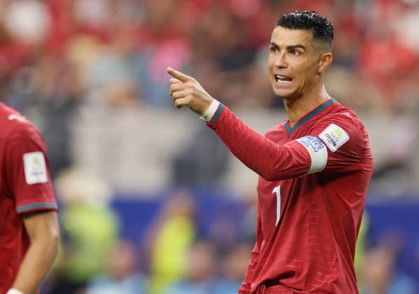 Portugal v Spain: Round of 16 - FIFA World Cup, WM, Weltmeisterschaft, Fussball 2026 Cristiano Ronaldo of Portugal reacts during the FIFA World Cup 2026 Round Of 16 match between Portugal and Spain at Dallas Stadium on July 6, 2026 in Arlington, United States. Arlington Dallas Stadium TX United States Copyright: xAllstarxPicturexLibraryxLtdx