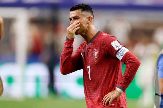 Portugal v Spain: Round of 16 - FIFA World Cup, WM, Weltmeisterschaft, Fussball 2026 Cristiano Ronaldo of Portugal looks dejected after the FIFA World Cup 2026 Round Of 16 match between Portugal and Spain at Dallas Stadium on July 6, 2026 in Arlington, United States. Arlington Dallas Stadium TX United States Copyright: xAllstarxPicturexLibraryxLtdx