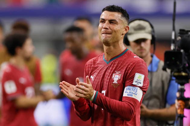 Portugal v Spain: Round of 16 - FIFA World Cup, WM, Weltmeisterschaft, Fussball 2026 Cristiano Ronaldo of Portugal in tears after the FIFA World Cup 2026 Round Of 16 match between Portugal and Spain at Dallas Stadium on July 6, 2026 in Arlington, United States. Arlington Dallas Stadium TX United States Copyright: xAllstarxPicturexLibraryxLtdx