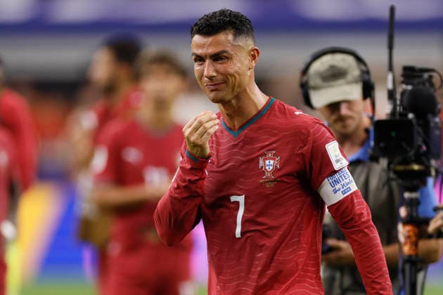 Portugal v Spain: Round of 16 - FIFA World Cup, WM, Weltmeisterschaft, Fussball 2026 Cristiano Ronaldo of Portugal in tears after the FIFA World Cup 2026 Round Of 16 match between Portugal and Spain at Dallas Stadium on July 6, 2026 in Arlington, United States. Arlington Dallas Stadium TX United States Copyright: xAllstarxPicturexLibraryxLtdx