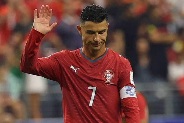 FIFA World Cup, WM, Weltmeisterschaft, Fussball 2026 - Round of 16 - Portugal vs Spain Cristiano Ronaldo of Portugal reacts after their defeat in the FIFA World Cup 2026 Round of 16 match Portugal against Spain, in Dallas, USA, 06 July 2026. DALLAS United States  Copyright: xCHRISTOPHERxNEUNDORFx