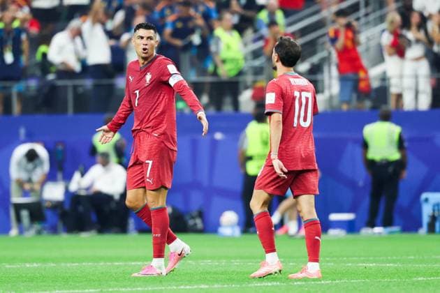 RECORD DATE NOT STATED FIFA World Cup, WM, Weltmeisterschaft, Fussball 2026 - Round of 16 - Portugal v Spain Cristiano Ronaldo after Portugal s 1-0 defeat to Spain the Round of 16 match at the FIFA World Cup, at Dallas Stadium, in Texas, United States, on Monday, July 06, 2026.(Foto: William Volcov Brazil Photo Press IMAGO) Sports Arlington TX United States Copyright: xWILLIAMxVOLCOVx