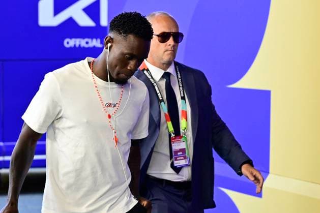 USA vs Belgium - FIFA World Cup, WM, Weltmeisterschaft, Fussball 2026 SEATTLE, UNITED STATES OF AMERICA - JULY 06 : Balogun Folarin forward of USA arriving at the stadium pictured during the FIFA World Cup 2026 round of 16 match between the United States of America and Belgium at the Lumen Field stadium on July 6, 2026 in Seattle, United States of America, 06 07 2026 Seattle United States of America  Copyright: xJanxDexMeuleneirx