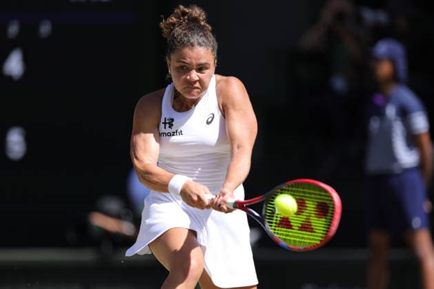 Jasmine Paolini, ITA, during fourth round of 2026 All England Lawn Tennis Championships at Wimbledon, womens singles, London, 06 07 2026; - *** Jasmine Paolini (ITA) during the fourth round of the 2026 All England Lawn Tennis Championships at Wimbledon, women s singles, London, July 6, 2026 