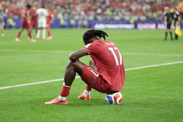 July 6, 2026, Arlington, Texas, USA: Portugal forward RAFAEL LEAO (17) reacts after the 2026 FIFA World Cup, WM, Weltmeisterschaft, Fussball round of 16 match between Spain and Portugal at Dallas Stadium in Arlington, Texas. Spain defeated Portugal, 1-0. Arlington USA - ZUMAh193 20260706_zsp_h193_071 Copyright: xDanielxMcGregor-Huyerx