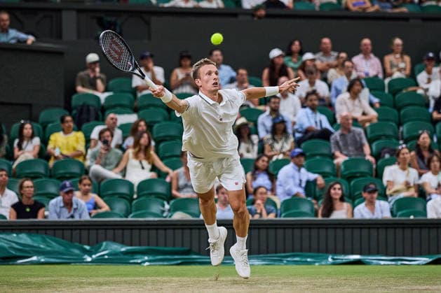 July 7, 2026, London, London, Great Britain: Jiri Lehecka of Czech Republic returns with forehand during The Championships Wimbledon , 6.7.2026 in London (All England Lawn Tennis and Croquet Club), Great Britain Tennis 2026: Grand Slam: The Championships Wimbledon: 8th Day: 4th Round: ZVEREV Vs LECHECKA  - ZUMAs343 20260707_zsp_s343_007 Copyright: xMathiasxSchulzx