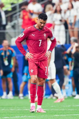 July 6, 2026, Arlington, Tx, United States: Cristiano Ronaldo cries after Portugal s 1-0 defeat to Spain the Round of 16 match at the FIFA World Cup, WM, Weltmeisterschaft, Fussball at Dallas Stadium, in Texas, United States, on Monday, July 06, 2026. Arlington United States - ZUMAv122 20260706_aap_v122_014 Copyright: xWilliamxVolcovx