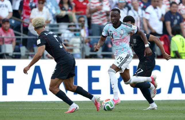 FIFA World Cup, WM, Weltmeisterschaft, Fussball 2026 - Round of 16 - USA vs Belgium Dodi Lukebakio (C) of Belgium in action during the FIFA World Cup 2026 Round of 16 match USA against Belgium, in Seattle, USA, 06 July 2026. SEATTLE United States  Copyright: xCHRISTOPHERxTORRESx