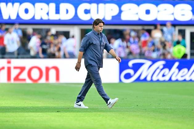 USA vs Belgium - FIFA World Cup, WM, Weltmeisterschaft, Fussball 2026 SEATTLE, UNITED STATES OF AMERICA - JULY 06 : Pochettino Mauricio head coach of USA pictured during the FIFA World Cup 2026 round of 16 match between the United States of America and Belgium at the Lumen Field stadium on July 6, 2026 in Seattle, United States of America, 06 07 2026 Seattle United States of America  Copyright: xJanxDexMeuleneirx