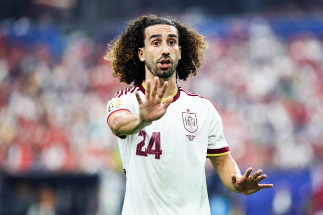 July 6, 2026, Arlington, Tx, United States: Marc Cucurella player of Spain during the Round of 16 match between Portugal and Spain at the FIFA World Cup, WM, Weltmeisterschaft, Fussball at Dallas Stadium, in Texas, United States, on Monday, July 06, 2026. FIFA World Cup 2026 - Round Of 16 - Portugal V Spain  - ZUMAv122 20260706_aap_v122_139 Copyright: xWilliamxVolcovx